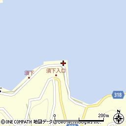 愛媛県宇和島市津島町須下183周辺の地図