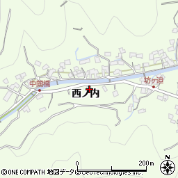 大分県津久見市西ノ内7060周辺の地図