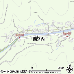 大分県津久見市西ノ内7068周辺の地図