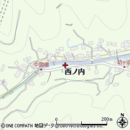 大分県津久見市西ノ内7081周辺の地図