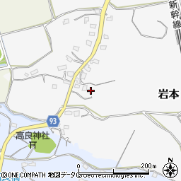 福岡県大牟田市岩本593周辺の地図