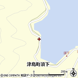 愛媛県宇和島市津島町須下416周辺の地図