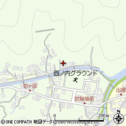 大分県津久見市西ノ内8421周辺の地図