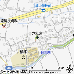 六社宮周辺の地図
