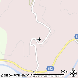 大分県豊後大野市犬飼町黒松389周辺の地図