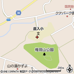 竹田市立　直入小学校周辺の地図