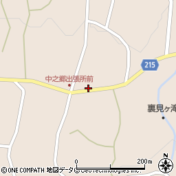 中田商店前周辺の地図
