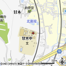 大牟田市立甘木中学校周辺の地図
