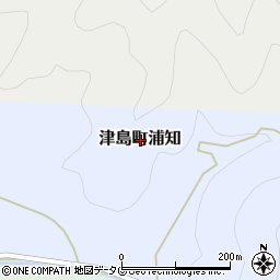 愛媛県宇和島市津島町浦知周辺の地図