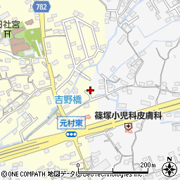 福岡県大牟田市吉野1601-12周辺の地図