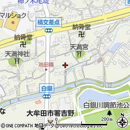 福岡県大牟田市白銀573周辺の地図