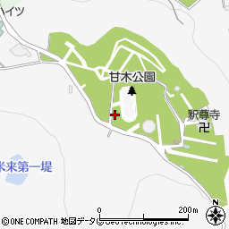 甘木公園トイレ周辺の地図