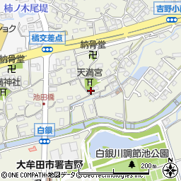 福岡県大牟田市白銀578周辺の地図
