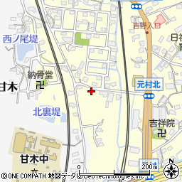 福岡県大牟田市吉野1727-1周辺の地図
