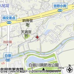 福岡県大牟田市白銀周辺の地図