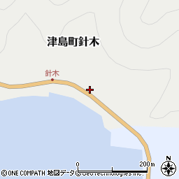 愛媛県宇和島市津島町針木76周辺の地図