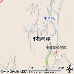 長崎県東彼杵郡東彼杵町小音琴郷1223周辺の地図