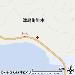 愛媛県宇和島市津島町針木106周辺の地図