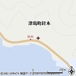 愛媛県宇和島市津島町針木111周辺の地図