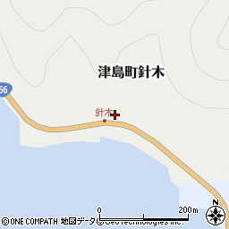 愛媛県宇和島市津島町針木180周辺の地図