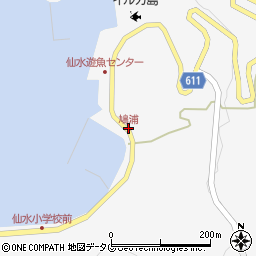 鳩浦周辺の地図