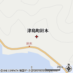 愛媛県宇和島市津島町針木173周辺の地図