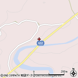 大分県豊後大野市犬飼町黒松1270周辺の地図