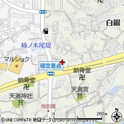 ファミリーマート大牟田橘店周辺の地図