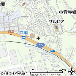 ファミリーマート川棚百津店周辺の地図