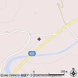大分県豊後大野市犬飼町黒松1286周辺の地図