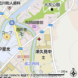 大友橋周辺の地図