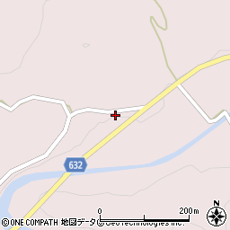 大分県豊後大野市犬飼町黒松1288周辺の地図