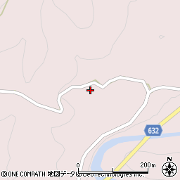 大分県豊後大野市犬飼町黒松1412周辺の地図
