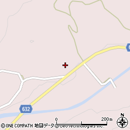 大分県豊後大野市犬飼町黒松1331周辺の地図