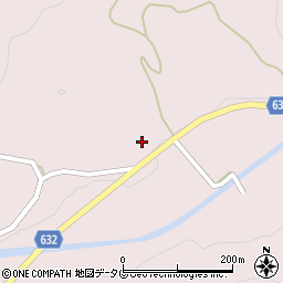 大分県豊後大野市犬飼町黒松1335周辺の地図