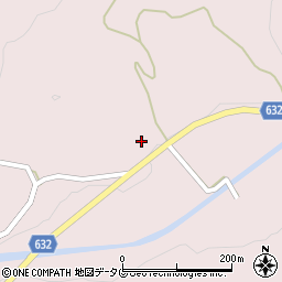 大分県豊後大野市犬飼町黒松1328周辺の地図