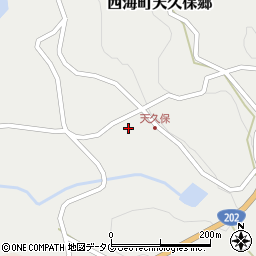 長崎県西海市西海町天久保郷1355-2周辺の地図