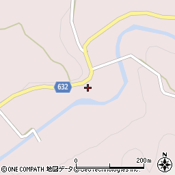 大分県豊後大野市犬飼町黒松1107周辺の地図