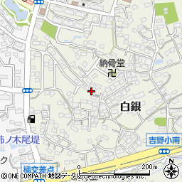 福岡県大牟田市白銀727周辺の地図