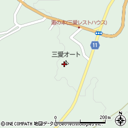 阿蘇・瀬の本高原三愛オートキャンプ場周辺の地図