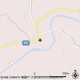 大分県豊後大野市犬飼町黒松1106周辺の地図