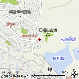 福岡県大牟田市岬周辺の地図