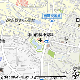 ヨネザワコンタクト大牟田吉野店周辺の地図