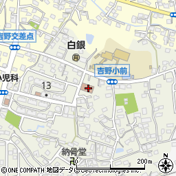 吉野地区公民館周辺の地図