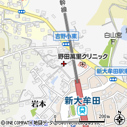 福岡県大牟田市岩本2676周辺の地図