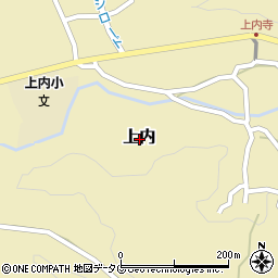 福岡県大牟田市上内周辺の地図