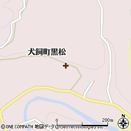 大分県豊後大野市犬飼町黒松976周辺の地図