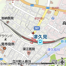 津久見駅周辺の地図
