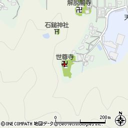 世尊寺周辺の地図