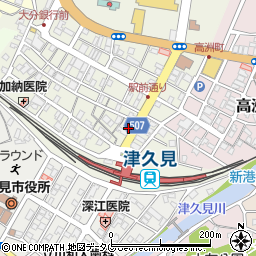 大分県津久見市中央町8-30周辺の地図